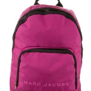 Marc Jacobs Fuchsia Backpack with Black Trim